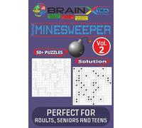 Minesweeper Puzzle Book: 50+ Normal 16x16 Minesweeper Puzzles in Large Print with Solutions Vol.2: Fun and Addicting Logic Puzzles, 6"X9", 110 Pages