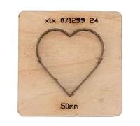 Minetes de corte de cuero, forma de cortador de cuero con forma de cuero con base de madera con un molde de corte de acero alto en carbono para proyectos de artesanía de bricolaje