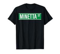 Minetta St New York City NYC para Hombres y Mujeres Camiseta