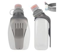 Mineup 2 Pcs Plastico Botella de Agua Deportiva Motivacional, 250ml Botellas para Running, Botella Agua Gimnasio sin BPA, Botellas de Agua para Running Ciclismo Senderismo