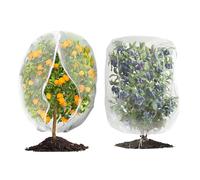 Mineup 2PCS Bolsa para Plantas con Cordón, 1X1,2 M Red de protección para Plantas con cordón y Cremallera, Red Protectora de Plantas para Plantas contra pájaros, Animales e Insectos