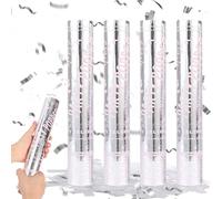 Mineup 4 * Cañón Confeti Boda, 30 cm Confeti Cannons Poppers, Canon Confetis Cumpleaños, Alcance 3-5 m, Cañoes de Confet, Cañó Confet para Boda, Fiesta, Cumpleaños, Nochevieja