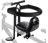 Mineup Asiento De Bicicleta para Niños, Asiento Infantil para Biciclet De 1 a 5 Años, Asient Delantero para Niños con Pasamanos, Respaldo Y Pedal Ajustable, para Bicicleta De Carreras MTB, 50kg