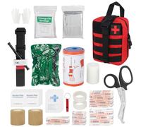 Mineup Botiquin de Primeros, 54 Piezas Bolsa de Emergencia, Tactico First Aid Kit Militar, Kit de Primeros Auxilios Táctico,Botiquin Coche para Coche, Camping, Mochilero, Senderismo