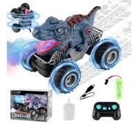 Mineup Coche Teledirigido, 2,4 GHz, 20 km/h Dinosaurios Monster Truck, Escala 1:20 Coches Teledirigidos con Luces y Sonidos, Giratorio 360 niños de 3, 4, 5, 6, 8 y 10 años
