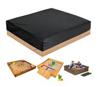 Mineup Funda Arenero, 160 x 160 cm Arenero Toldo, Juguete Arenero Cubierta, Cubierta Arenero Infantil, Cubierta para Arenero con Cordón para niños con Tapa para Piscina, jardín