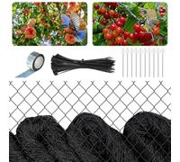 Mineup Malla Antipajaros, 7.5 X 15 M Malla Gallinero, 2.5 X 2.5Cm Red Antipajaros Huerto, Mall Tejida Extrafuerte, Redes De Caza Pajaros para Protección De Huertos Hortalizas Jardines Gallineros