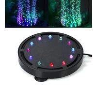 Mineup Piedra De Aire Para Acuario, 125 Mm Piedra De Burbuja Para Acuario Con LED RGB, Difusor Superalto Para Oxígeno Disuelto, Kit De Aireación De Acuario, Oxígeno Disuelto Y Decoración