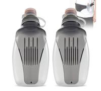 Mineup Plastico Botella de Agua Deportiva Motivacional, 2 Pcs Botellas para Running, 250ml Botella Agua Gimnasio sin BPA, Botellas de Agua para Running Ciclismo Senderismo