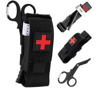 Mineup Torniquete, Torniquete Táctico e Bolsa Táctica e EMT Tijeras Medicas, Torniquete Táctico, para Emergencias Graves, Aire Libre, Camping, Senderismo