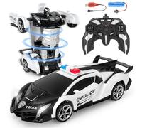 Mineup Transform Coche Teledirigido Robot para Niños y Niñas, 2,4 GHz Juguete Transformador con Baterías para 4-9 Años