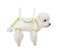 Mineweii Hamaca impermeable para el aseo de mascotas para gatos y perros, cama de belleza animal segura y cómoda para recortar uñas, bañarse, limpiar los ojos (verde, S)