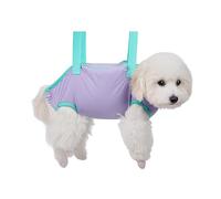 Mineweii Hamaca impermeable para el aseo de mascotas para gatos y perros, cama de belleza animal segura y cómoda para recortar uñas, bañarse, limpiar los ojos (morado, XL)