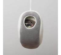 Mineweii Hamster Weasel Hamster - Hamaca colgante colgante en forma de cueva, saco de dormir corto de felpa para animales pequeños (gris)