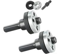 Minflora Accesorio de amoladora angular para taladro, kit de conversión de | Con varilla de extensión, llave y tuerca de brida para cortar, moler, pulir, se adapta a taladros de 6 mm/10 mm