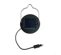 Minflora Accesorio de luz colgante solar, repuesto de cubierta superior de 2 V 100 MA, construcción de ABS impermeable, para cumpleaños, vacaciones, eventos al aire libre, proyectos de bricolaje