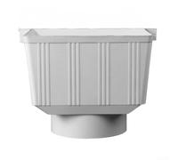 Minflora Adaptador de PVC para sistemas de bajante de canalones para apoyar la recolección de agua de lluvia y reducir la escorrentía de agua subterránea (160 mm)