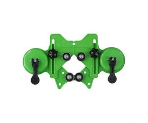 Minflora Cortador preciso de agujeros de azulejos con ventosas dobles, accesorio de guía de sierra de agujero de 4 a 83 mm, soporte de localizador de centrado ajustable con base de succión al vacío