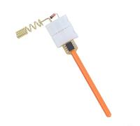 Minflora Detector de diodo UHF luz indicadora de señal de radio con antena de ganancia de cobre completa y alerta LED, compatible con transmisión Walkie-Talkie, material ABS (rosa)