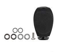 Minflora EVA Fishing Reel Casting Spinner Handle Knob Con rodamientos y juntas para Daiwa y otras marcas Tamaño del eje 26 5 27 5mm 4mm Accesorios de pesca (negro)