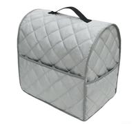 Minflora Funda acolchada de algodón y poliéster para horno tostador para proteger tu máquina de pan o cocina, pequeños electrodomésticos, manos o máquina (gris)