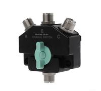 Minflora Interruptor coaxial de antena CX310, selector de 3 puertos de 1 circuito DC-800MHz, carcasa de aleación de zinc de baja pérdida de aislamiento alto, para radio de onda corta, repetidor
