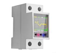 Minflora Medidor de energía eléctrica inteligente de riel DIN de 100 A con interruptor de disyuntor de protección de seguridad contra fugas integrado para Tuya Home Automation Monitor de energía AC50