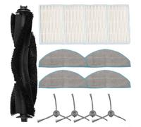 Minflora Piezas de repuesto para aspiradora | Kit completo con cepillos laterales principales, almohadillas para fregona para ILIFE V20 para LaresarL10 | para Lydsto R1D Edge para Roidmi Eve recambios