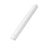 Minflora Regla de corte de aluminio de precisión, diseño protector antideslizante con escala de precisión de 0,1 cm, aleación gruesa para un corte seguro, para el hogar, la oficina y manualidades
