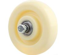 Minflora Ruedas giratorias resistentes de grado industrial con goma de nailon para carros y carritos diseñadas para un movimiento suave y una larga durabilidad (5 pulgadas x negro)