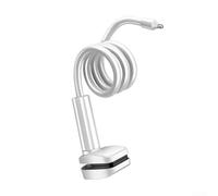 Minflora Soporte para monitor de bebé, tubo largo flexible de 50 cm, soporte de abrazadera de brazo de cobre con soporte giratorio, clip sin taladro para cámara, cámara web, cámara de acción (blanco)