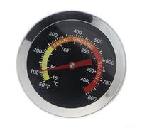 Minflora Termómetro bimetálico con escala dual Celsius y Fahrenheit, diseño de acero inoxidable adecuado para barbacoa y varios métodos de cocción