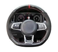 Mingbereit Funda Volante para VW para Golf R, MK7, Golf 7, GTI, Polo, Scirocco 2015 2016, Cubierta Volante de Cuero Sintético, Style 18, 8.57 cm