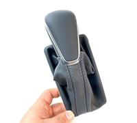 Mingbereit Pomelli Leva Cambio para para A7 para A6 para PA para Estilo para C7 2016-2018 Perilla de Palanca de Cambios con Polaina de Bota de Cuero LHD Solo Negro Perilla Cambio Marchas(1)