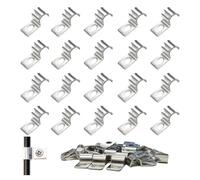 MINGBOLIN 75 Piezas Abrazadera de Tubo U,Abrazaderas Metalicas para Tubos Abrazadera de Fijación Abrazaderas para Tubos Fijacion de Tubo Solo Orificio Clips de Cable,para Tubos y Cables (6mm)