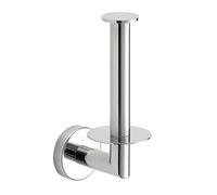 MINGCHI Portarrollos de Papel Higiénico Cromado Premium 304 - Soporte Pared Taladro 15kg, Acabado Brillante Antihuellas para Baño y Cocina, Diseño Elegante Sin Bordes