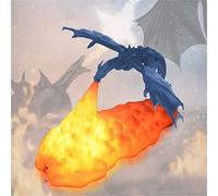 Mingchu Fire Dragon Lamps, 3D Printed Night Light, USB Fire & Ice Dragon Lamp Christmas Dragon Gifts, LED Moon Light Gift for Boys and Girls Bedroom Kids Room (Color : Ice Dragon)