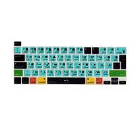MiNGFi Protector de Teclado Silicona Davinci Resolve Atajos para MacBook Pro 13" M1/M2 A2338 (2020-2023), A2289 (2020), A2251 (2020-2021), Pro 16" A2141 (2019-2021) EU/ISO