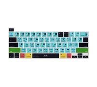 MiNGFi Protector de Teclado Silicona Davinci Resolve Atajos para MacBook Pro 13" M1/M2 A2338 (2020-2023), A2289 (2020), A2251 (2020-2021), Pro 16" A2141 (2019-2021) US/ANSI