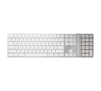 MiNGFi Silicone Cubierta del Teclado para Magic Keyboard con Teclado numérico (2017+) Modelo A1843 US/ANSI Diseño del Teclado - Transparente