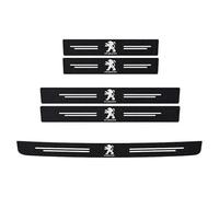 MINGFU 5 Piezas Protectores De Umbral De Puerta De Coche para Peugeot Partner II Tepee 2012-2018 2017-2018, Estribos de Coche Pegatinas Accesorios De Coche