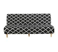 Mingfuxin Funda para Sofá Cama Sin Brazos, Funda De Futón Elastizada De Spandex, 2-3 Plazas Elástico Escudo De La Cubierta del Sofá del Sofá Plegable