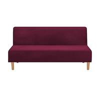 Mingfuxin Fundas De Sofá Cama Sin Brazos, Funda De Sofá De Futón De Terciopelo Elástico Fundas para Sofá Plegables Sin Brazos, Suaves, Gruesas Y Acogedoras