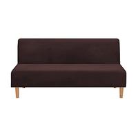 Mingfuxin Fundas De Sofá Cama Sin Brazos, Funda De Sofá De Futón De Terciopelo Elástico Fundas para Sofá Plegables Sin Brazos, Suaves, Gruesas Y Acogedoras