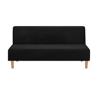 Mingfuxin Fundas De Sofá Cama Sin Brazos, Funda De Sofá De Futón De Terciopelo Elástico Fundas para Sofá Plegables Sin Brazos, Suaves, Gruesas Y Acogedoras