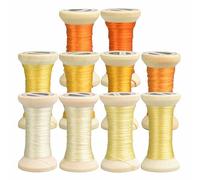 MINGGUXIUYI Handmade Embroidery Natural 100% Mulberry Silk Thread,10 Spools Each 24 Yards (8)