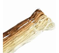 MINGGUXIUYI hilo de seda de morera - seda natural pura, ideal para bordado a mano, tejido, joyería DIY y kits de manualidades (62)