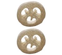 Minghunian 300 piezas de natural luffa luffa rebanadas de hechas a mano para jabones de jabonera de esponja limpiadora y soporte para jabón facial