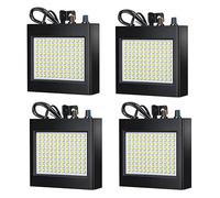 Minghunian 4 Luces EstroboscóPicas Blancas 108 Bombillas LED Brillantes Luces de Fiesta Luces para Sala de Fiestas Escenario Baile CumpleañOs DJ Bar Show Enchufe de la UE