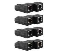 Minghunian 8 x 4K 3D 1.4 30M Extensor a RJ45 sobre 5e/6 adaptador Ethernet LAN de red